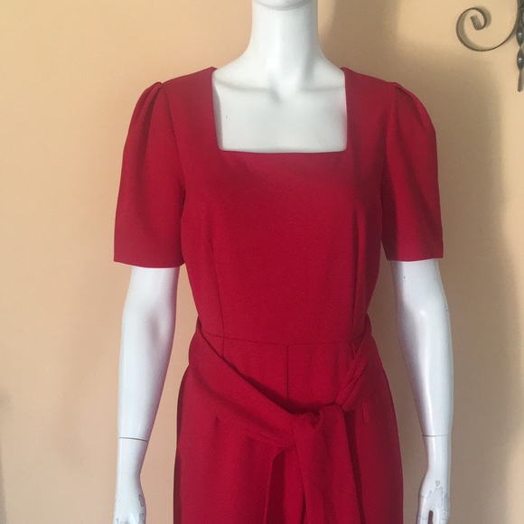 Alex Marie red short sleeves, square neck  Jumpsuit/Romper square neck size S - Picture 14 of 14